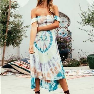Chaser brand new tie dye maxi dress
